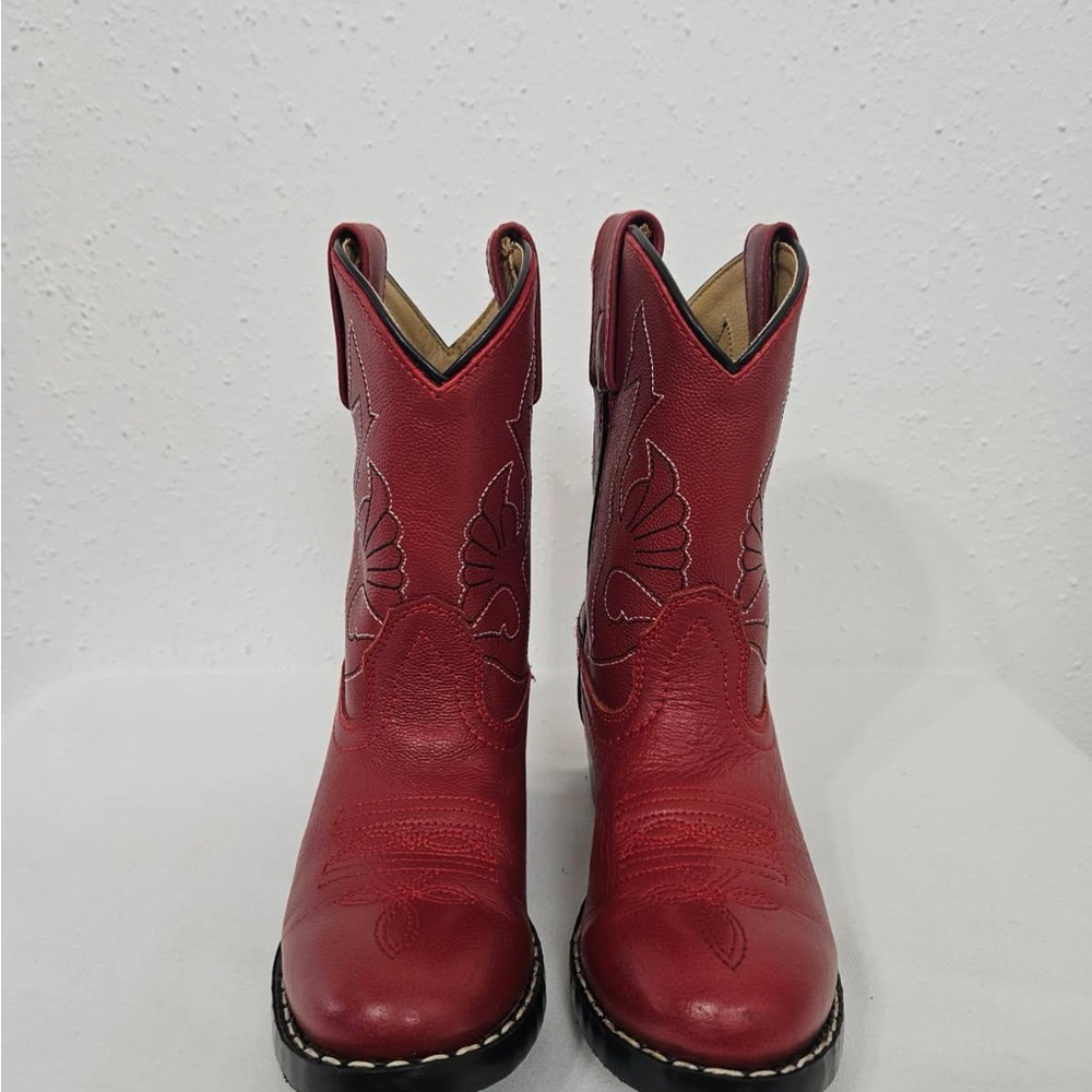 Girls Size 12 Red Western Boots
